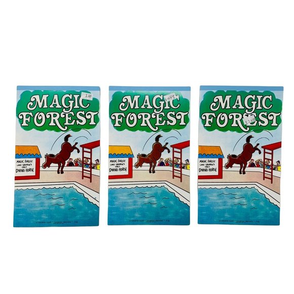 Magic Forest Amusement Park Coloring & Activity Kids Book DEADSTOCK - Picture 1 of 10